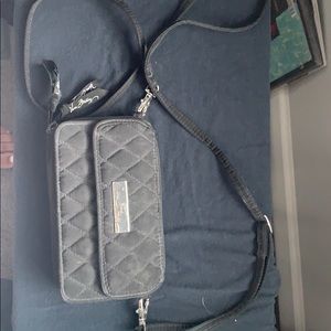 Black vera Bradley crossbody purse